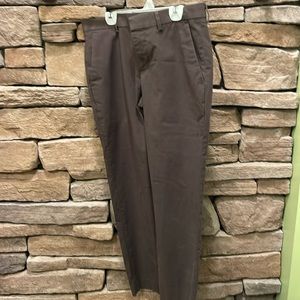 Express men’s slacks, dark brown, slim fit, 28x30